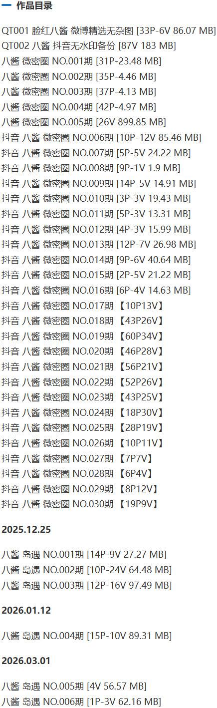 八酱 – 微密圈写真&视频合集【持续更新中】
